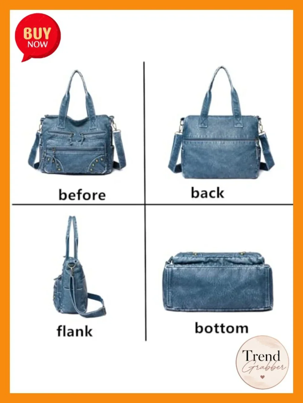 Women's Hobo Satchel Handbag Faux Leather Vegan Purse Tote Shoulder Bag